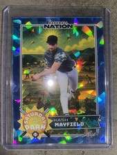 2025 Leaf Baseball Nation Kash Mayfield Blue Crystals Padres SP RC /3