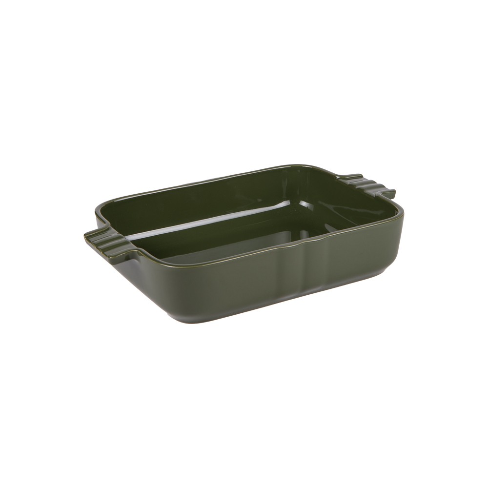 Plat kaki Lourmarin 30x20 cm en grès émaillé haut de gamme