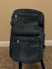 Blue Solid Backpack with Padded Shoulder Straps, Padded Design