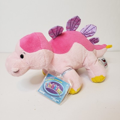 Bubblegumasaurus Webkin 12'' Plush With Code Ganz Dinosaur Stuffed Animal Pink