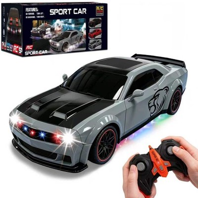 Remote Control Car 1:14 Scale RC Cars with Spray Effect, LED Lights & Realistic