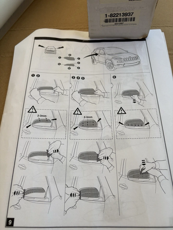 Mopar Jeep Cherokee Exterior Clear Protection Film 82213937 Bumper - Image 4 of 4