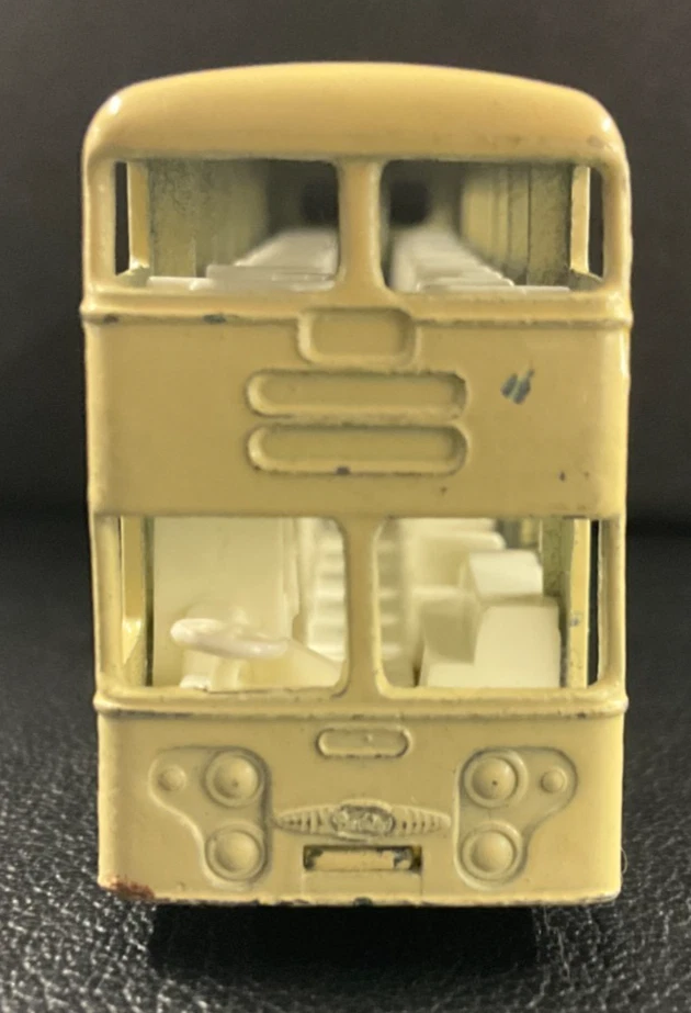 1966 莱斯尼火柴盒戴姆勒双层巴士 #74 复古 Esso Extra Petrol 1-75! — 第 3/4 张图片