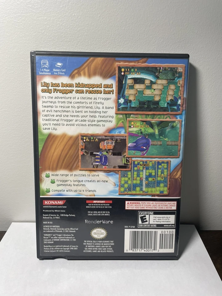 Frogger's Adventures: The Rescue (Nintendo GameCube, 2003) Great Condition - Image 2 of 4