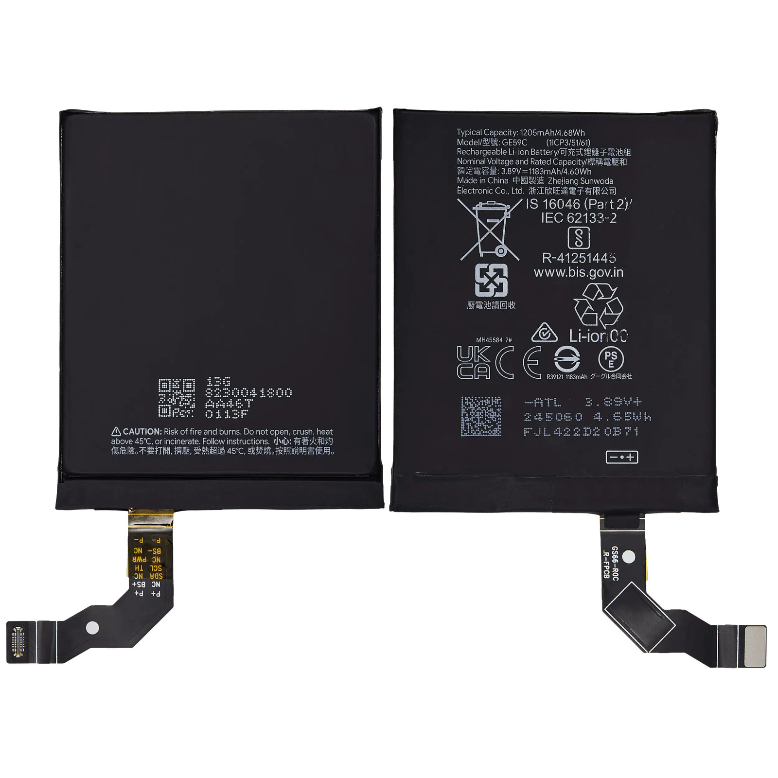 Foto 2 van Google Pixel 9 Pro Fold Battery (Secondary Battery) (GE59C) AM Plus