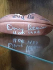 Doug Atkins Signed Football  JSA Cert Died 2015.  Browns , Bears, Saints