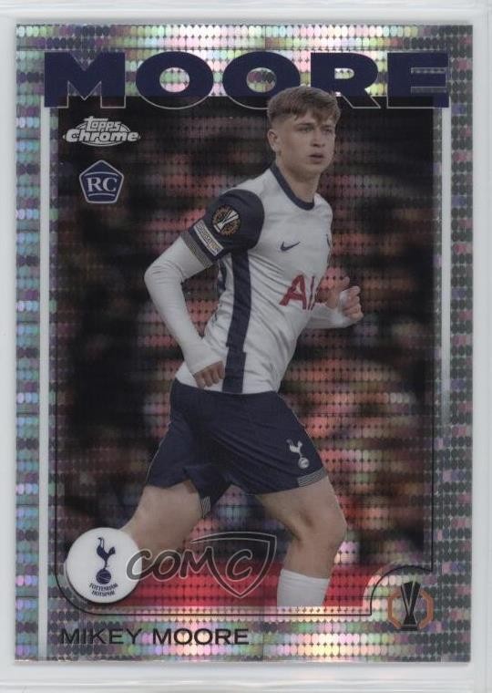 2024 Topps Chrome UEFA Club Competitions Pulsar Refractor Mikey Moore #199 1k7d