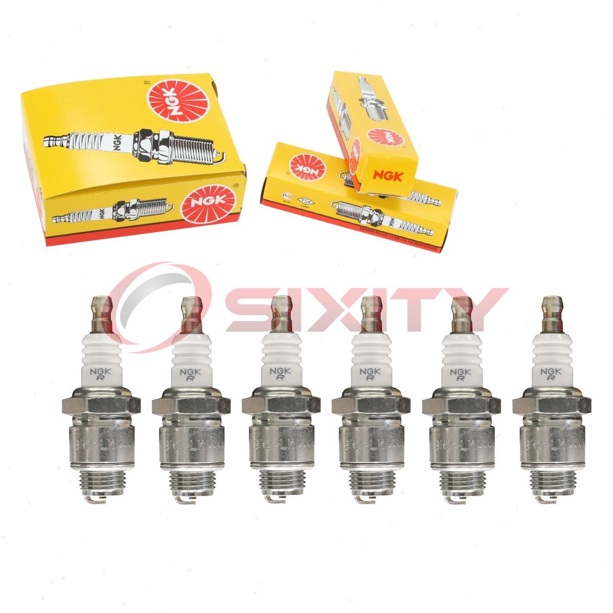 6 pc NGK 6787 BR2-LM BLYB Standard Spark Plugs for WR12EC WR11E0 W9LMR-US sh