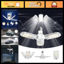 Deformable LED Garage Light 30W, 300W Equivalent, Adjustable Ceiling Shop Light,
