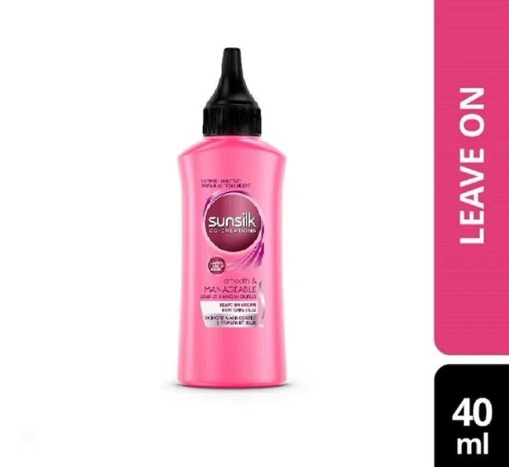 6 Bottle : SUNSILK Leave On Smoothing Cream / Damage Reconstruction Repair(40ml) - Image 4 of 4