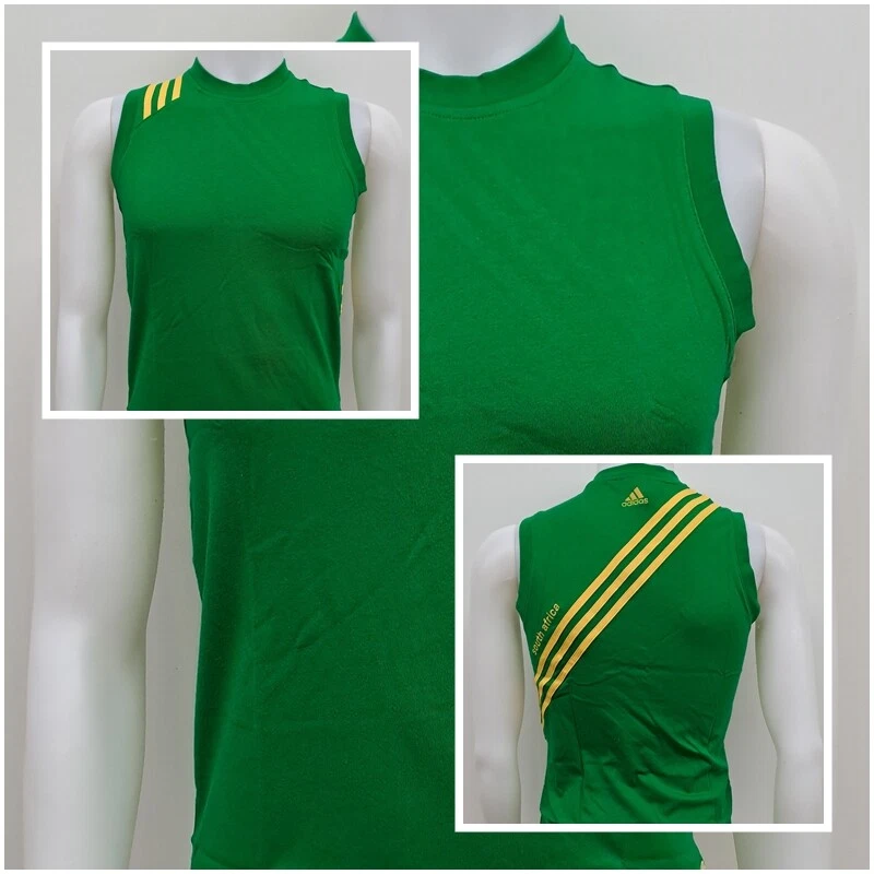 adidas T Shirt Südafrika Afrika BAFANA SAFA M S/L Tee Tanktop Grün XS S M L XL E