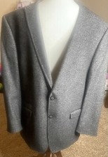 Calvin Klein Men's Herringbone Extreme Slim Fit Sport Coat Size 46 R Wool/Silk