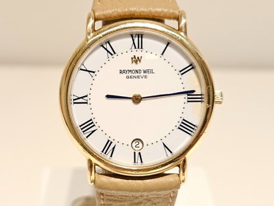 Raymond Weil Geneve Rare 18K Gold Plated Luxury Ladies Watch White Dial RAYMOND WEIL main image 3