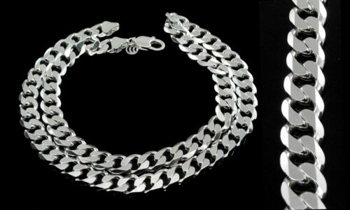 Genuine 925 Sterling Silver Curb Link Design Men's Neck Chain 20" - 第 1/3 張圖片