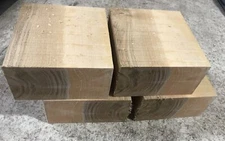 6” X 6” X 3” Soft Maple Turning Wood Blanks Bowl Blanks Sealed With Wax Qty 4