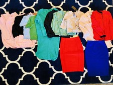 Wholesale Lot of Women Skirt,Tops,Jackets And Sweaters 13 Pieces MSRP 850 