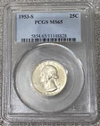 1953-S Washington Quarter PCGS MS65