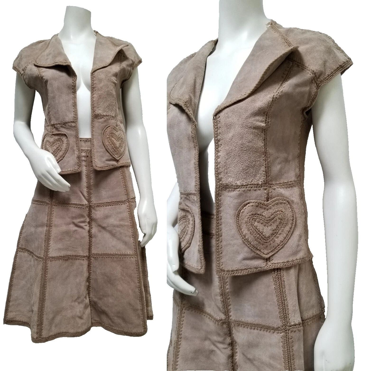 皮革原装 1960s 女士复古连衣裙