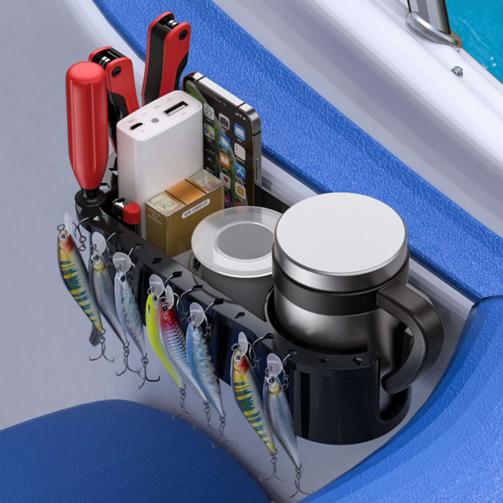 Boat Caddy Organizer Boat Accessories Storage Organizers Fishing Tool Holder