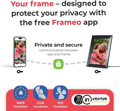 Frameo 10.1 Inch Wifi Digital Picture Frame with 1280 * 800P IPS Touch Screen HD - Picture 9 of 12