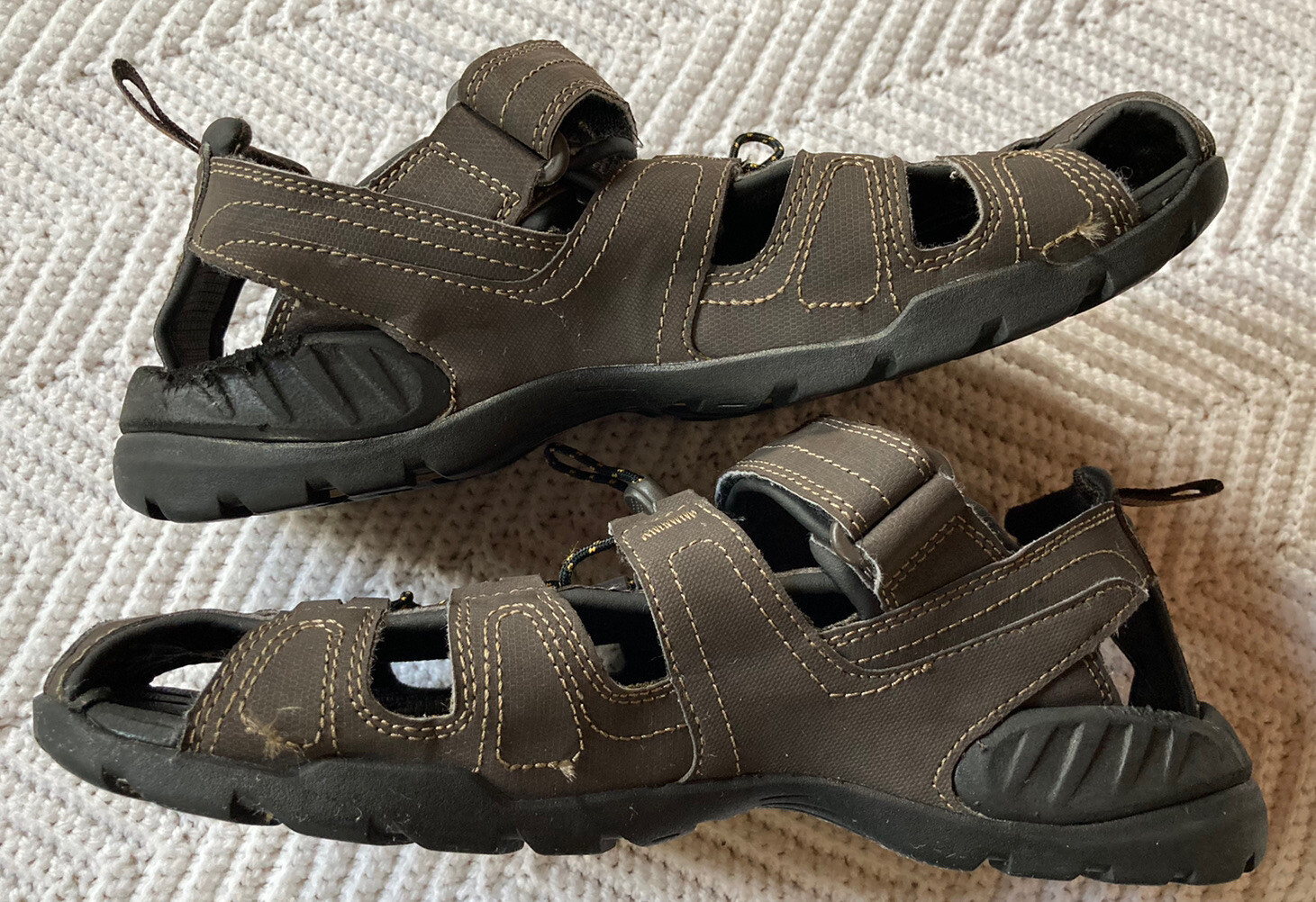 Teva Mens Sandals Brown Closed Toe Forebay Sport Hiking Size 9 Comfort