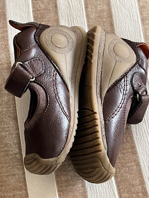 biomecanics BABY first WALKING SHOES BNWT SIZE eu18 Brown Leather