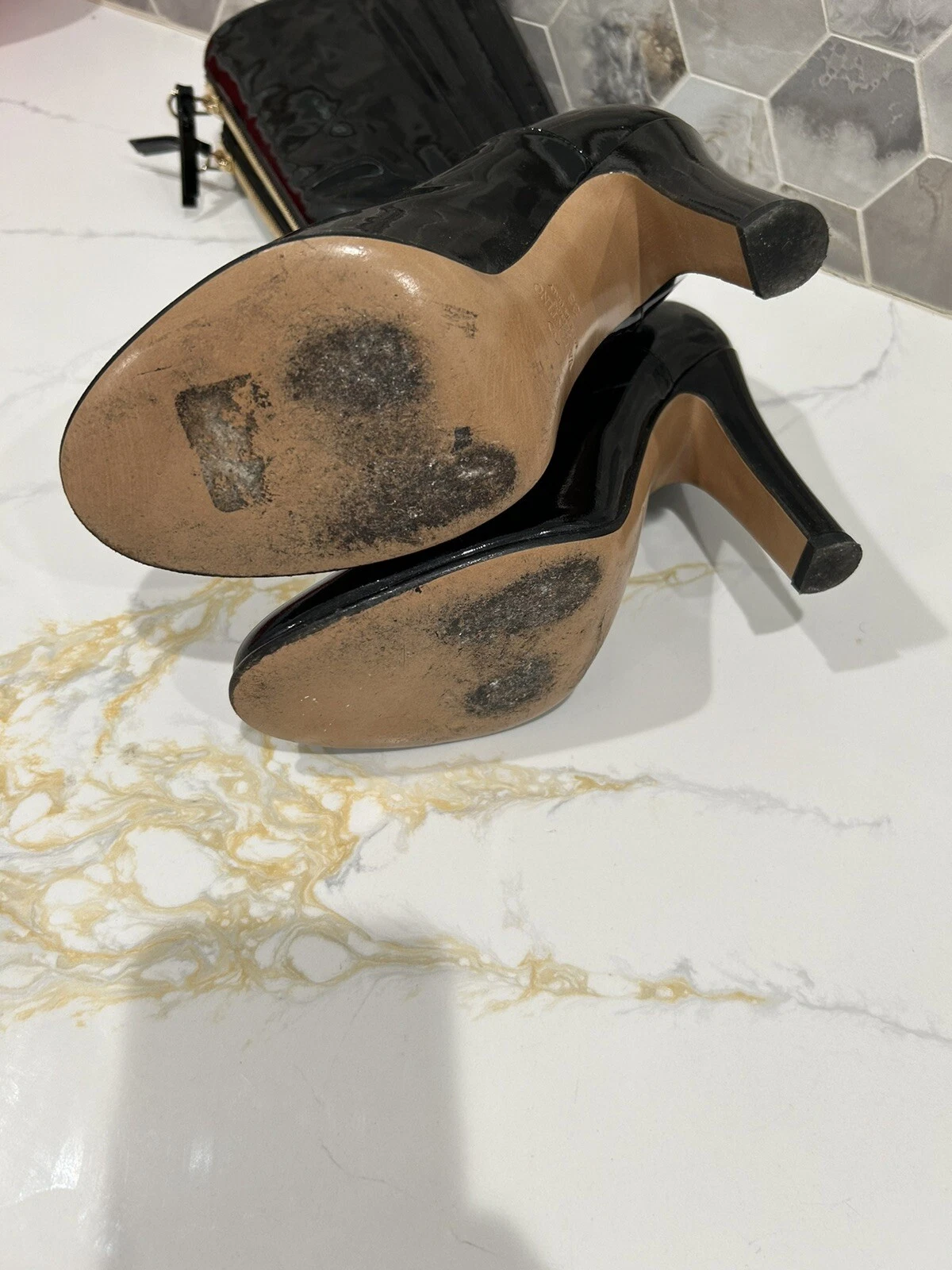 Stivali da donna Valentino Garavani neri in pelle verniciata taglia 38