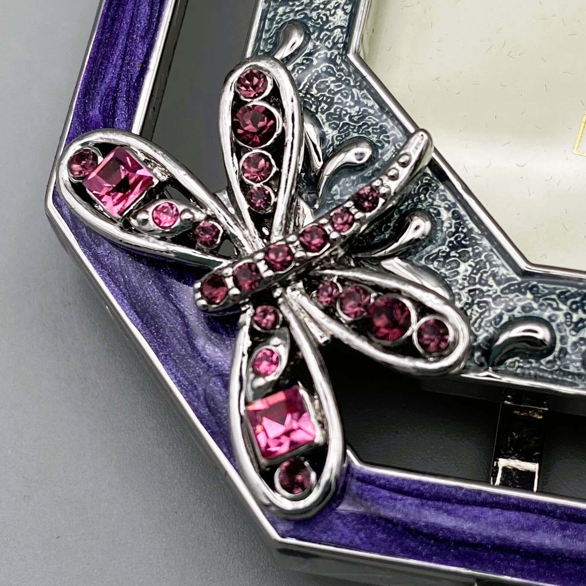 New ARGENTO SC Photo Frame Mini Enamel & Swarovski Rhinestone