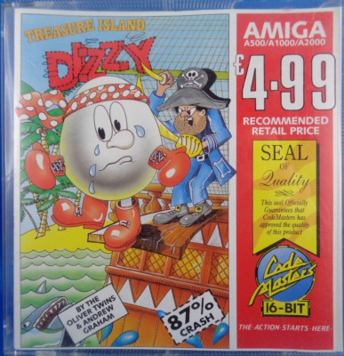 COMMODORE AMIGA -- TREASURE ISLAND DIZZY (CODEMASTERS)