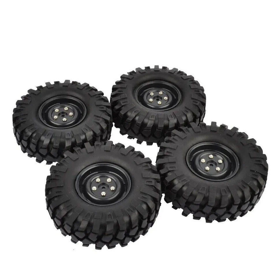 1/10 RC Rock Crawler 1.9inch Tires Wheels Set for Axial SCX10 D90 TRX4 CC01 CC02 - Bild 3 von 4