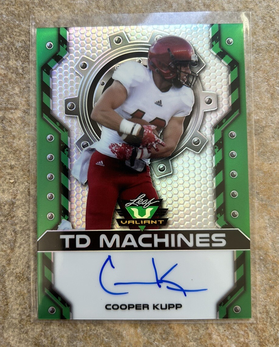 Cooper Kupp Leaf Valiant TD Machines Autographs #CK1 Base