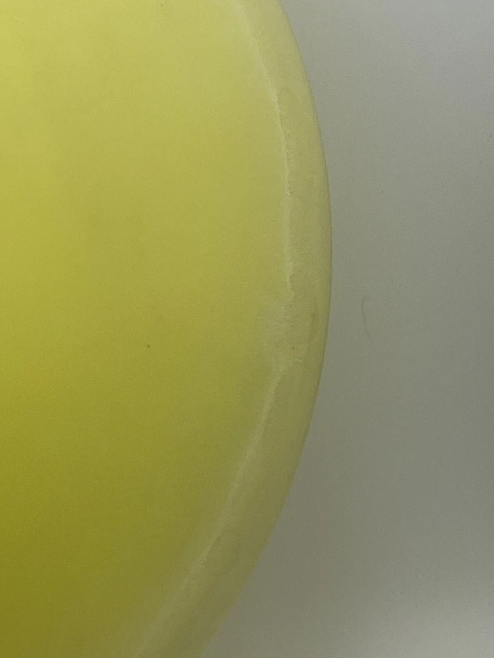 RARE San Marino Blank 1996 Yellow Innova Disc Golf DX Classic Roc  173g. 2 Ring - Image 3 of 4