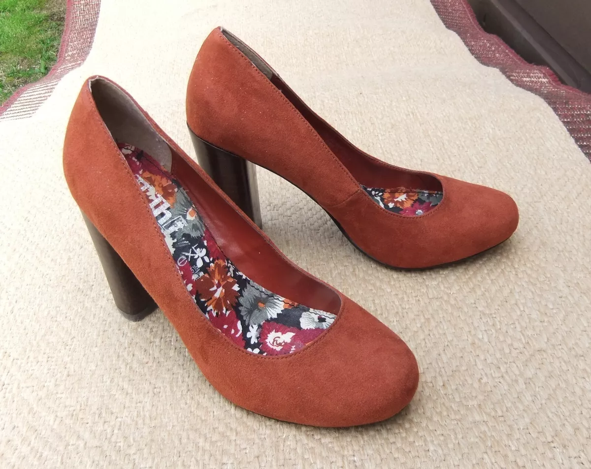Suedette court shoes sale