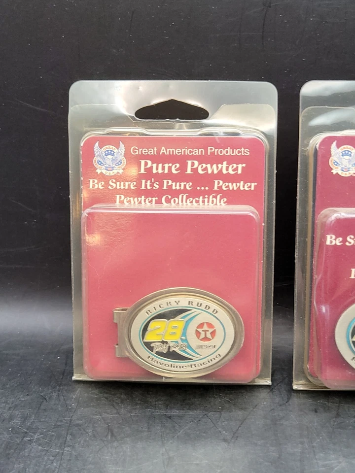 Vintage Ricky Rudd Texaco Nascar Racing #28 Rare money clip and Keychain - Image 2 of 4