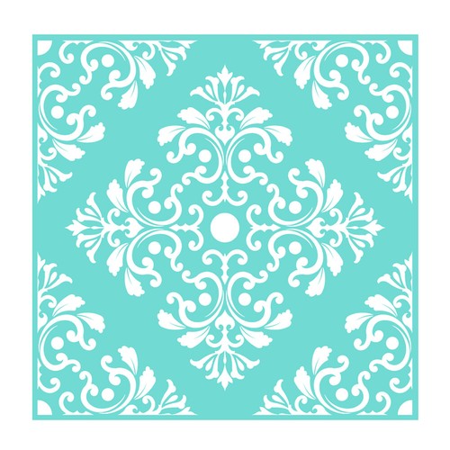 DIY Silk Screen Printing Stencil Floral Adhesive Mesh Transfer Glass Fabric Wood - Picture 4 of 26