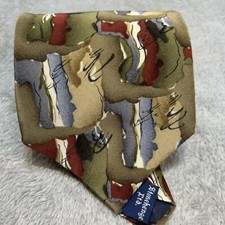 J.GARCIA Paris in the Rain tie Collection Fifteen 100% SILK Abstract Vintage