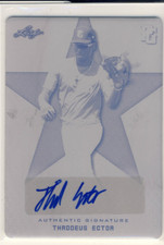THAD ECTOR 2020 Leaf Perfect Game PG PLATE AUTO /1 CHARLOTTE 1/1