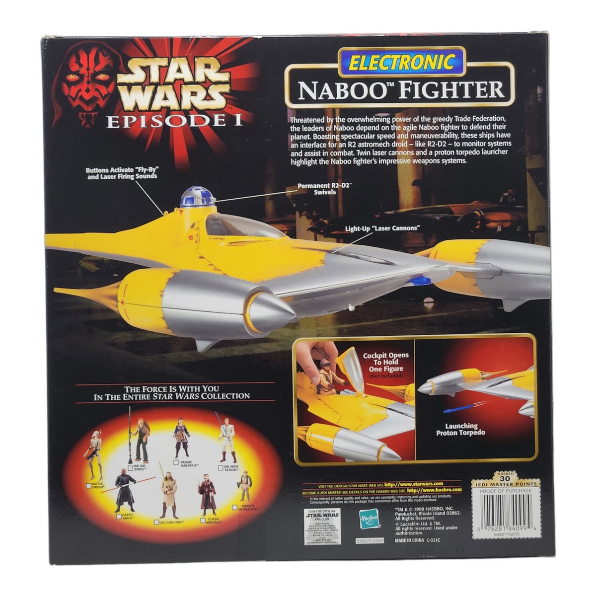 Hasbro Star Wars Episode 1 Electronic Naboo Starfighter Ship