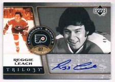 2006-07 TRILOGY LEGENDERY SCRIPTS REGGIE LEACH AUTO 49/50 PHILADELPHIA FLYERS