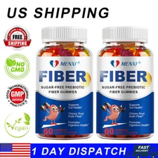 2 Bottles Fiber Gummies 5000mg Per Serving Natural Supplement, Healthy Digestion