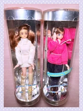 Vtg Lot Takara Japan Jenny Compact Fashion Doll Parka White Dress Barbie 5.5"