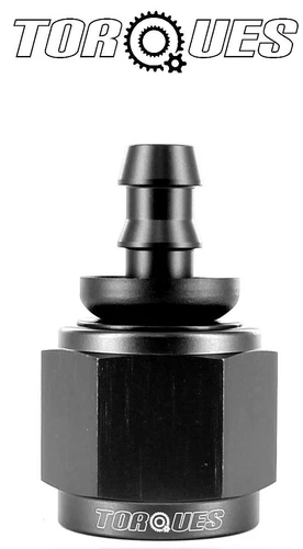 AN -10 (AN10) STRAIGHT to 8mm 5/16" Barb Hose Fitting In Stealth Black