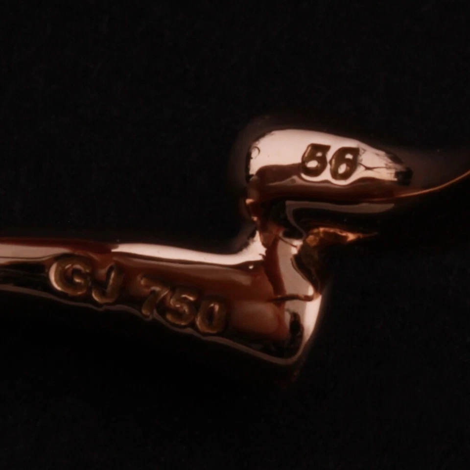 Anillo de oro Georg Jensen # 1560 RG. Magia con diamantes. 18 quilates. R. Overgaard. NUEVO Foto 4 de 4