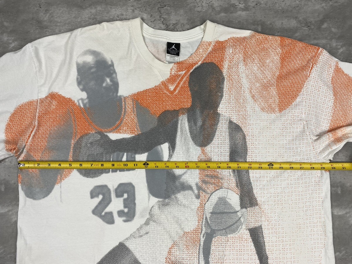 vintage NIKE JORDAN AOP t shirt 4XL ALL OVER PRINT JUMPMAN