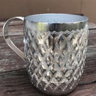 Vintage Style Thai Design Aluminum Water Cup with Handle Size 9 cm Gift Souvenir
