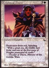 [1x] Knights of Thorn Heavy Play, English The Dark MTG Magic