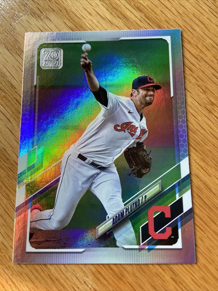 2021 Topps Rainbow Foil ADAM PLUTKO Baseball Card 189 Indians