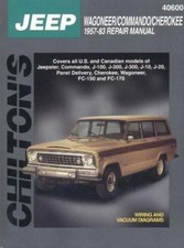 Chilton Repair Manual: Jeep Wagoneer, Commando & Cherokee 1957- 1983.