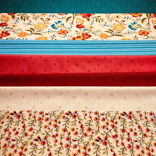 Connecting Threads Fabric Golden Afternoon Fabric Line 7-Pack Floral 100% Cotton - Picture 9 of 9