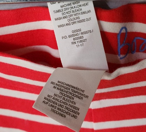 New Mini Boden Girls Stripe Red & White Leggings Pants 13-14Y - Picture 7 of 9